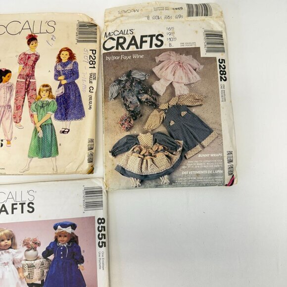 McCalls Lot of 9 Vintage Sewing Patterns 8555 7281 5282 5667 8906 M4826 4735 - Picture 5 of 10